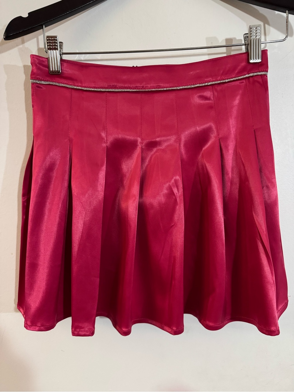 Mustard Seed Hot Pink Satin Circle Skirt